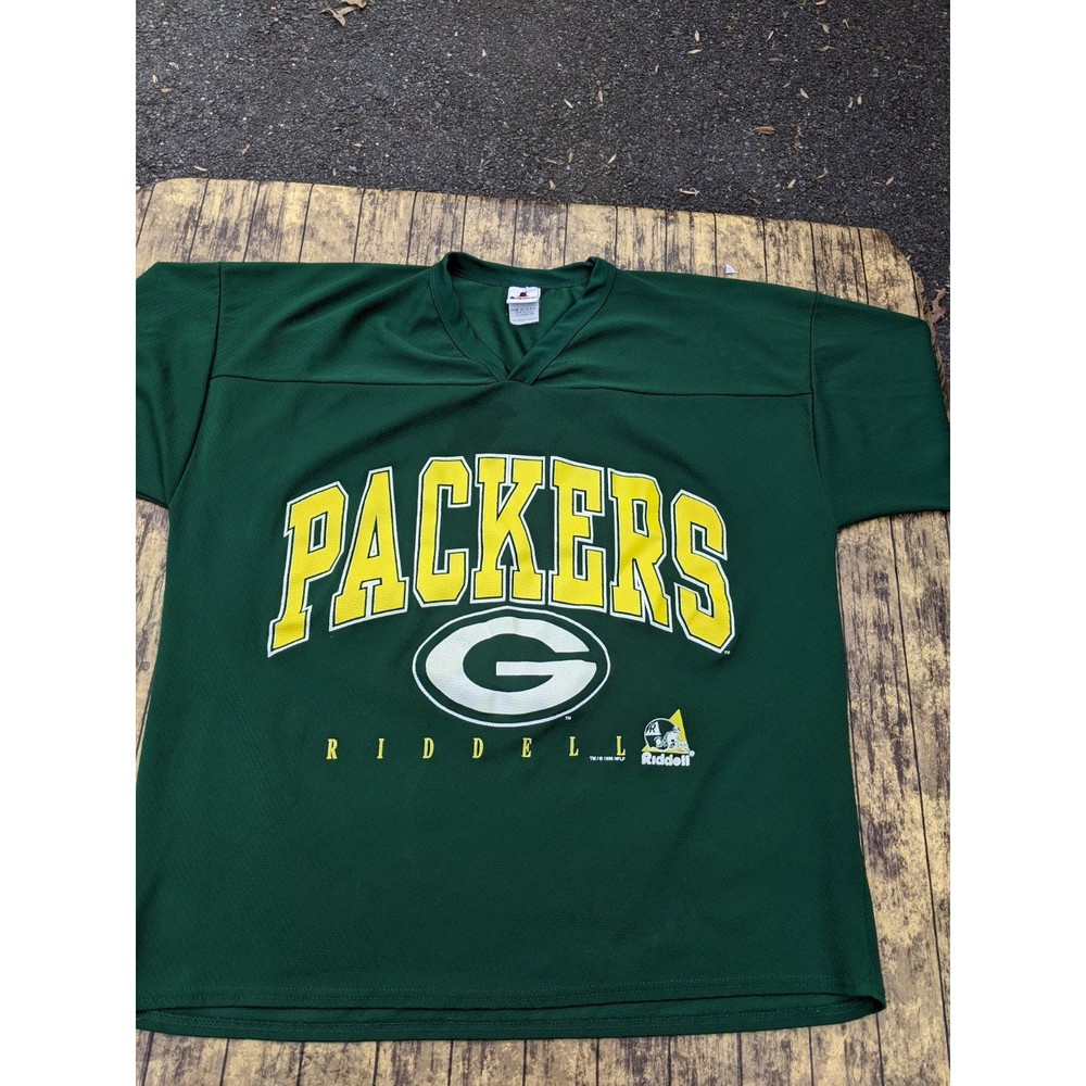 Vintage Riddell 1996 Green Bay Packers NFL Football Jersey Made in USA XL